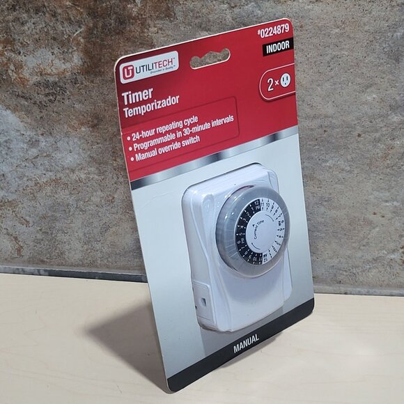 Utilitech Indoor Mechanical Timer Temporizador New Sealed - Picture 6 of 11